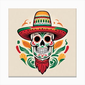 Mexican Skull 93 Canvas Print