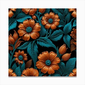 Floral Pattern 26 Canvas Print