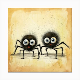 Spiders Cartoon 3 Leinwandbild