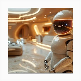 Futuristic Robot Canvas Print