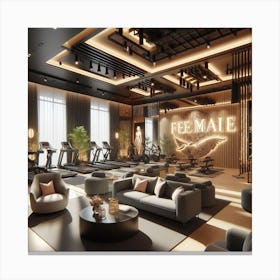 Gym Room Canvas Print