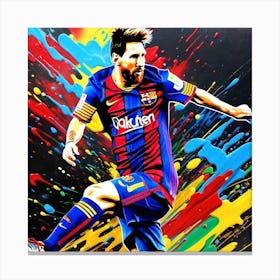 Lionel Messi 3 Canvas Print