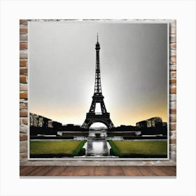 Paris Eiffel Tower 123 Canvas Print