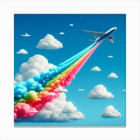 Colourful Aeroplane Canvas Print