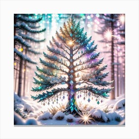  Tree In The Snow Canvas Print