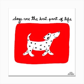 Dogs Square Canvas Print