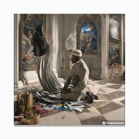 Man In A Room Canvas Print