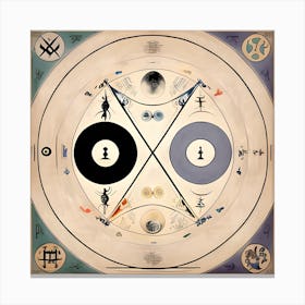 Occult Circle Canvas Print