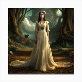 Alone In The Woods Canvas Print