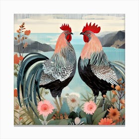 Bird In Nature Chicken 3 Canvas Print