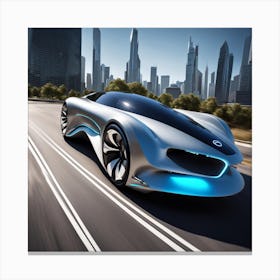 Futuristic Concept Car 2 Canvas Print