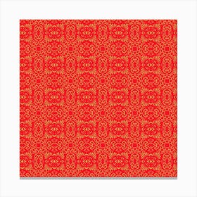 Chinese Background Red Canvas Print