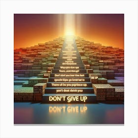 Don'T Give Up 1 Canvas Print