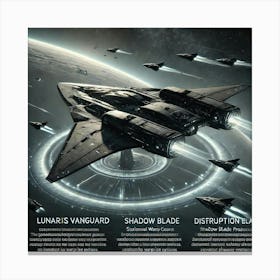 Lunaris Vanguard Stealth Assault Ship Converted Canvas Print