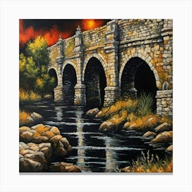 Puente Mediaval Canvas Print