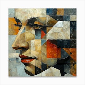 Abstract Portrait Of A Woman 20 Canvas Print