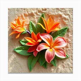 Hawaiian Flowers 3 Canvas Print