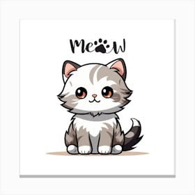 Cute Kitten Canvas Print