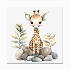Cute Giraffe for kids Canvas Print