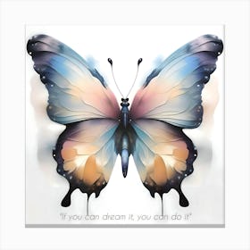 Inspirational Quotes (5) Butterfly Canvas Print