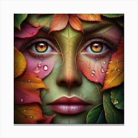 Inspired by Arcimboldo:Whispers of Nature Canvas Print