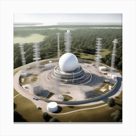 Swedish Radar Station Canvas Print