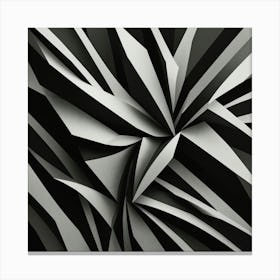 Black and White Abstract Art 151 Canvas Print