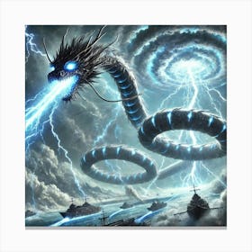 Shenlong Serpentine Destroyer Emp Canvas Print