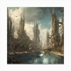 Fantasy City Canvas Print