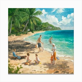 Beach Day 2 Art Print Illustration Painting De0qhqygsgirjmhbv6nu5a Ws5cqmj0qbwwyxccoqsvvg Canvas Print