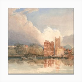 Thames And The Castle Canvas Print