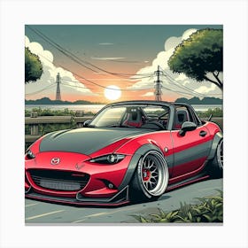 Modified mazda miata 3 Canvas Print