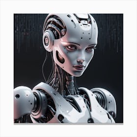 Futuristic Female Robot 17 Canvas Print