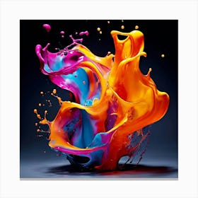 Splash Of Color Canvas Print