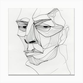 Man'S Face 2 Canvas Print