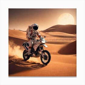 Astronaut In The Desert Canvas Print