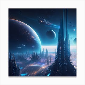 Space City 2 Canvas Print