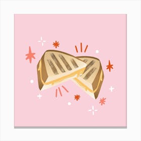 Grilled Cheese Square Canvas Print
