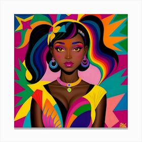 Rainbow Woman Canvas Print