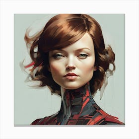 Sci - Fi Girl Canvas Print