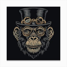 Steampunk Monkey 11 Canvas Print