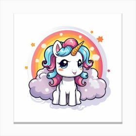 Cute Unicorn 506 Canvas Print