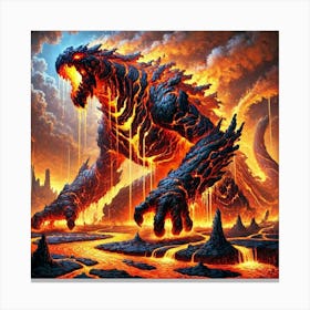 Lava Leviathan Canvas Print