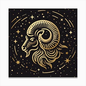 A Zodiac symbol, Capricorn 1 Canvas Print