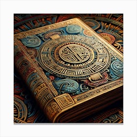 Aztec Book 1 Canvas Print