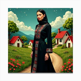 Islamic Woman Canvas Print