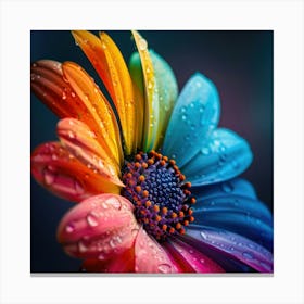 Rainbow Flower Canvas Print