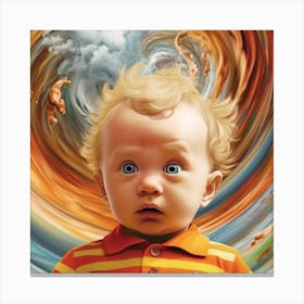 Baby In A Vortex Canvas Print