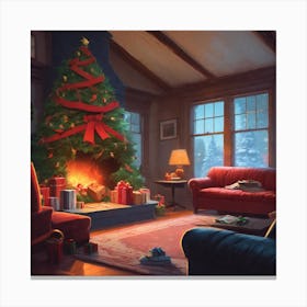 Christmas Tree 53 Canvas Print