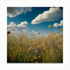 Field Of Wildflowers 1 Canvas Print